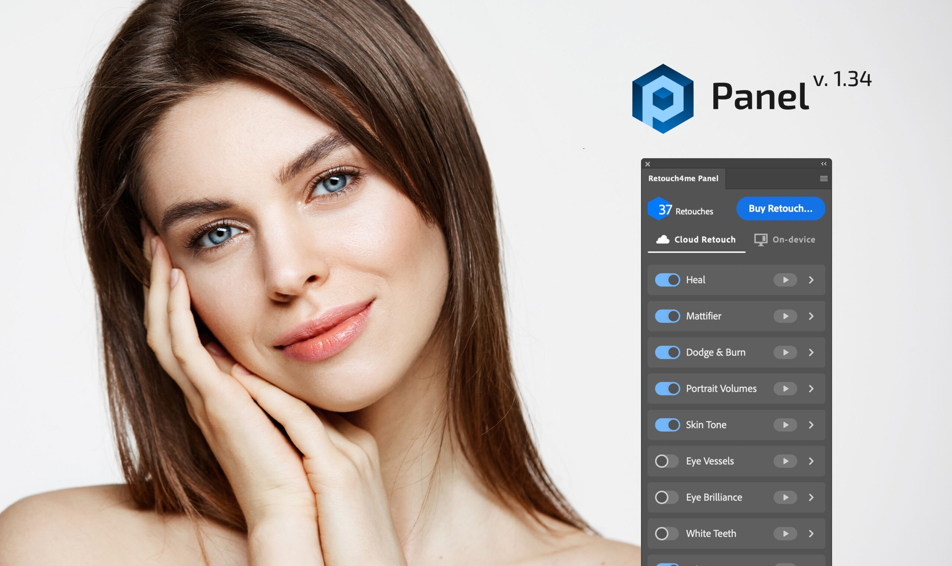 Обновление 更新：Retouch4me Panel for Photoshop 版本 1.34.0