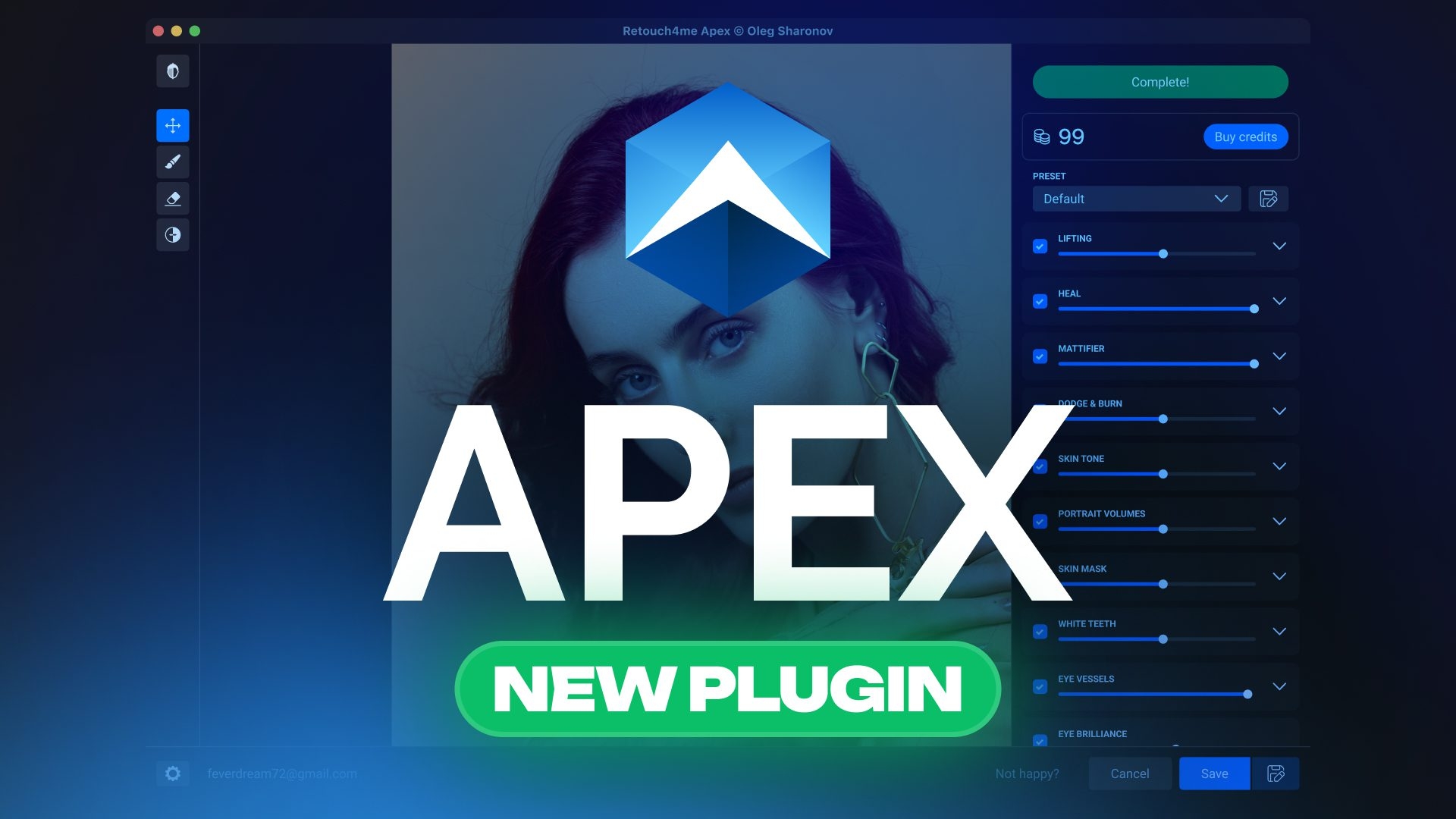 Apex:Retouch4me 全新 AI 人像修图一体化插件