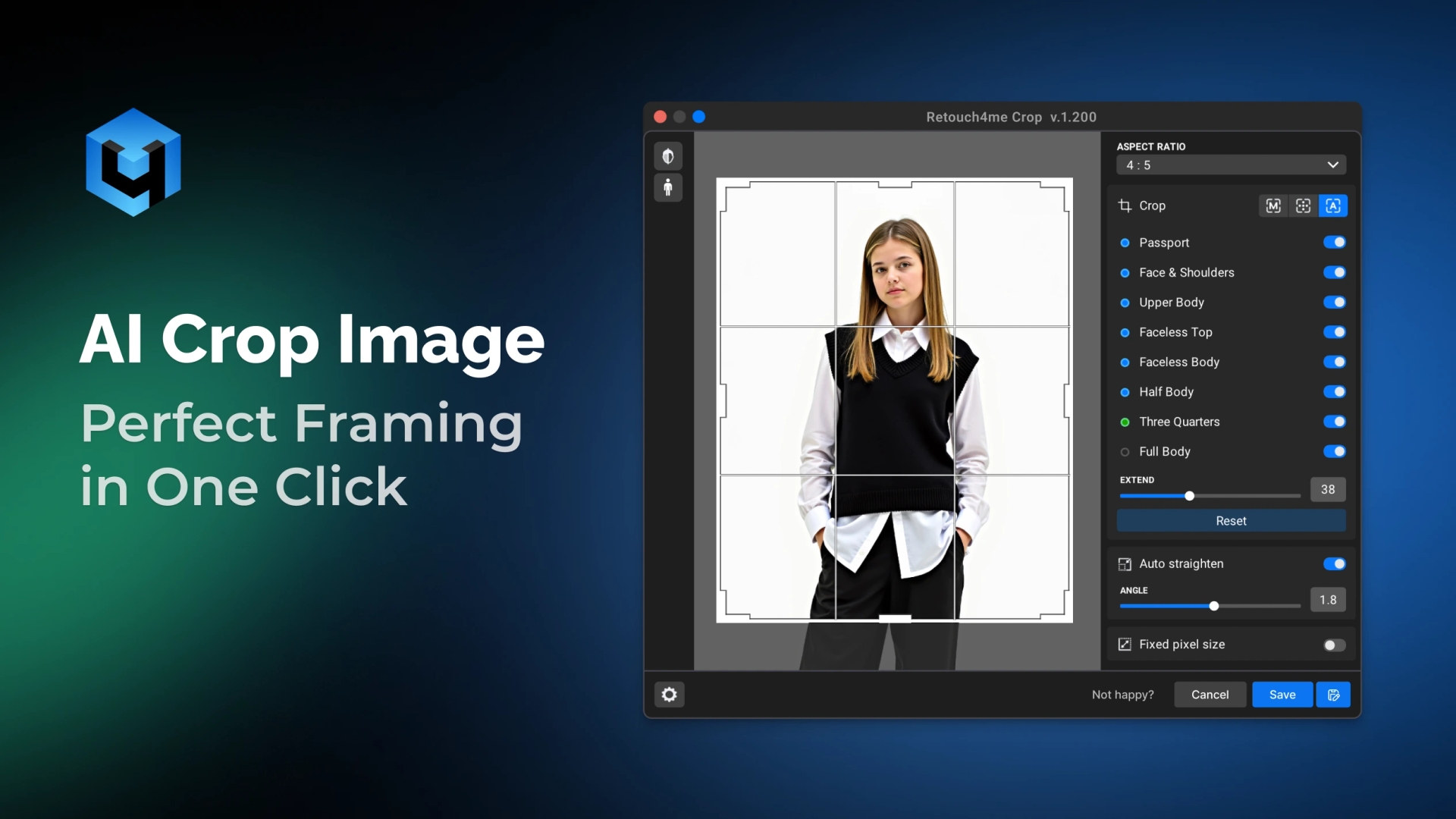 AI Crop Image – Perfect Framing in One Click