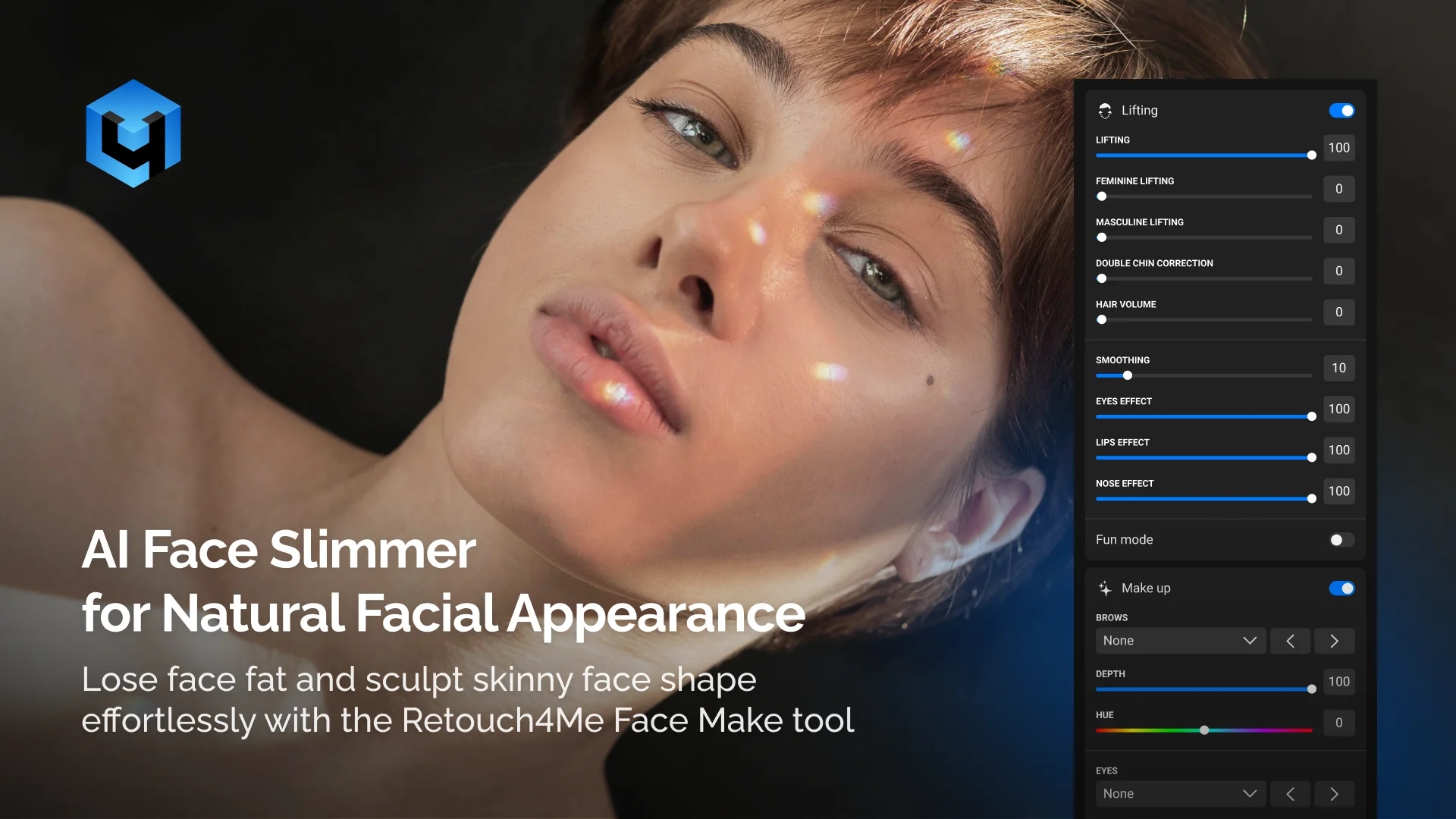 AI Face Slimmer for Natural Facial Appearance