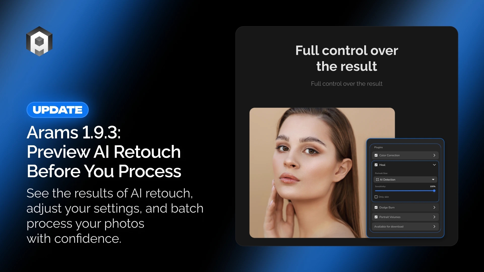 Arams 1.9.3 Update: Preview AI Retouch Before Batch Processing