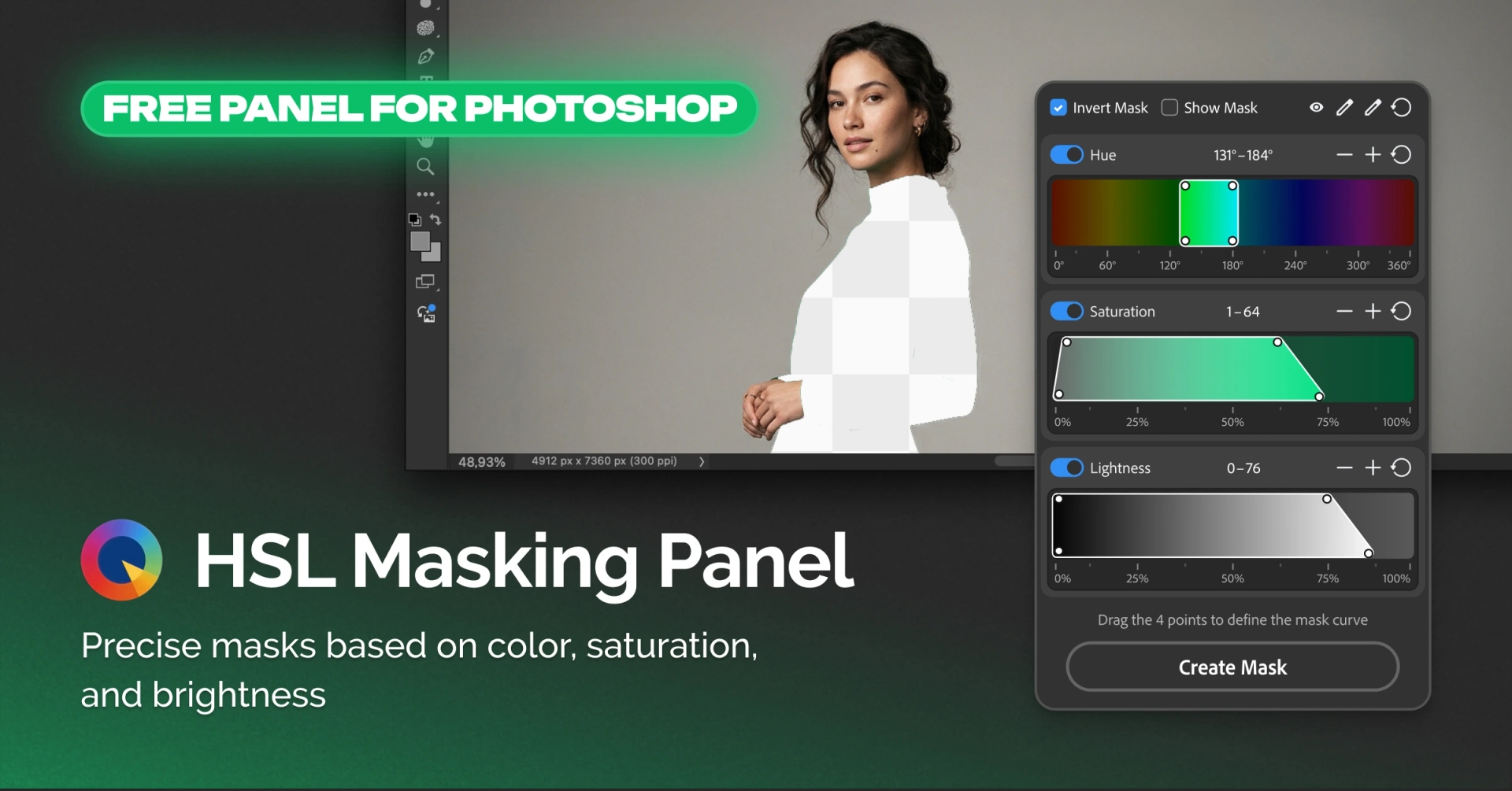 HSL Masking Panel: точные маски по цвету, насыщенности и яркости в Photoshop