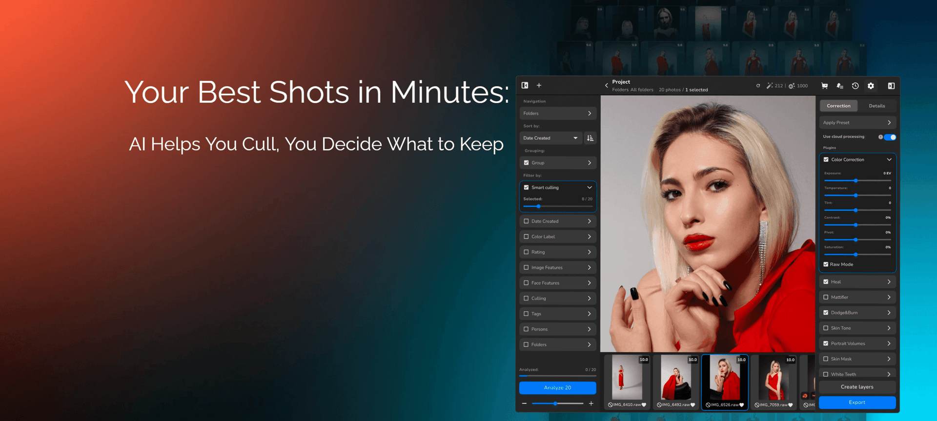 Your Best Shots in Minutes: AI Helps You Cull, You Decide What to Keep